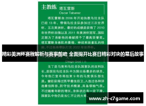 精彩美洲杯赛程解析与赛事前瞻 全面揭开比赛日精彩对决的幕后故事